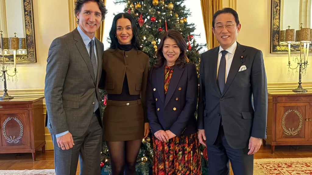 Katy Perry e Justin Trudeau aparecem em foto oficial pela primeira vez Katy Perry e Justin Trudeau aparecem em foto oficial pela primeira vez